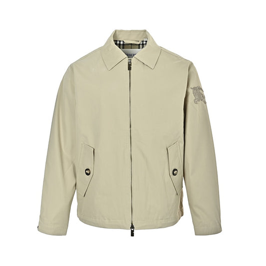 Burberry Embroidered Pocket Lapel Jacket