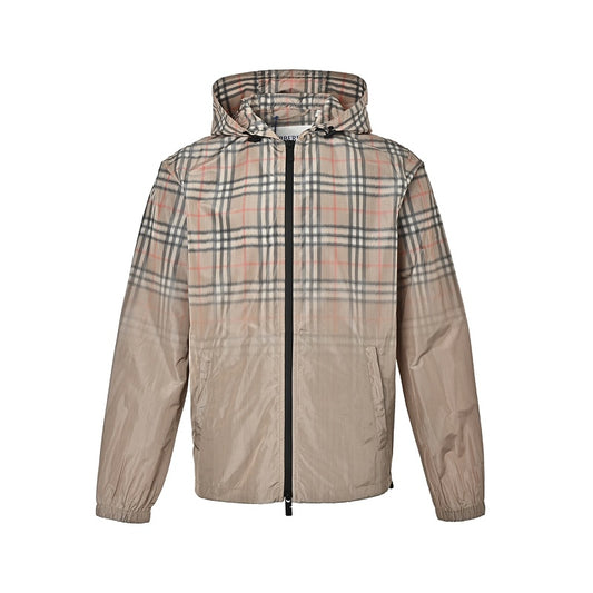 Burberry Plaid hooded jacket