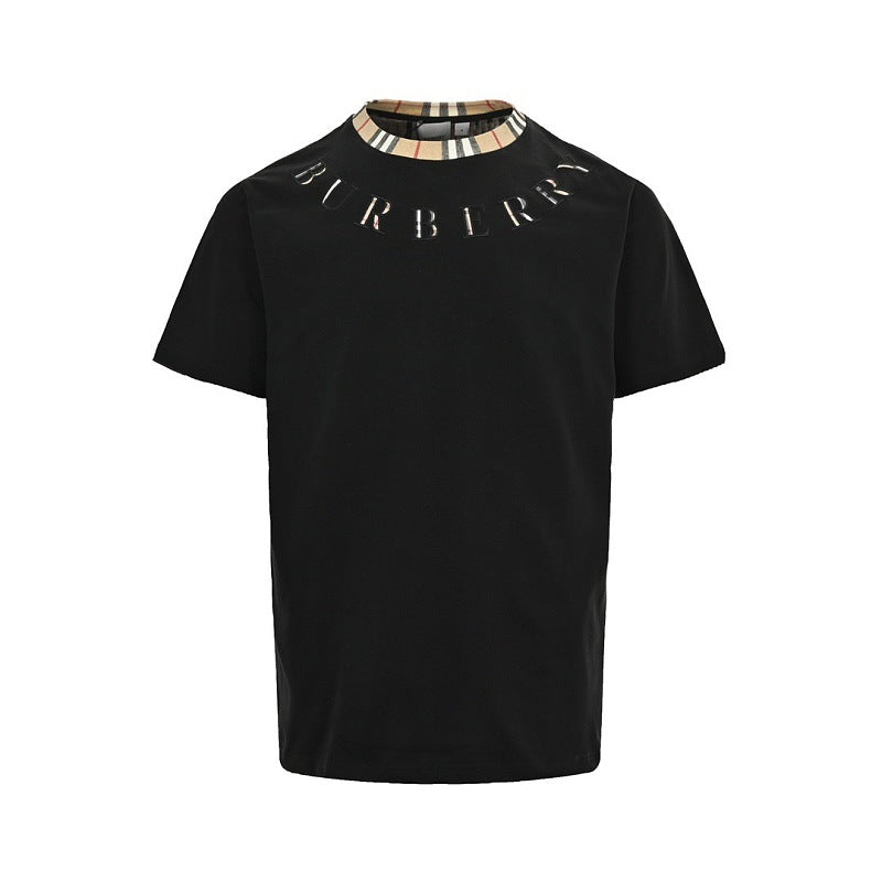 Burberry Embroidered Letter Short-Sleeve T-Shirt