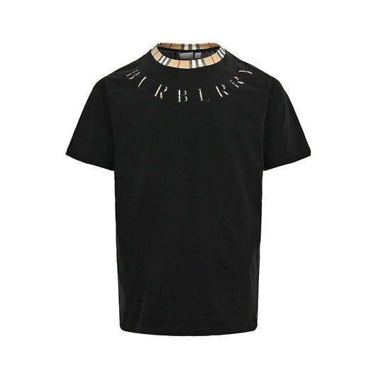 Burberry Embroidered Letter Short-Sleeve T-Shirt