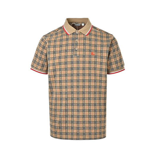 Burberry Short-Sleeve Plaid Polo Shirt