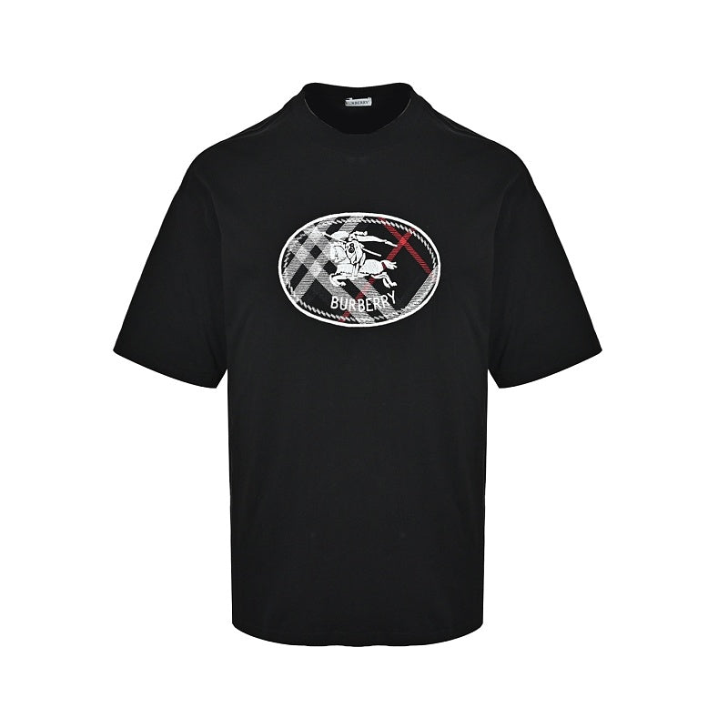 Burberry Plaid Short-Sleeve T-Shirt