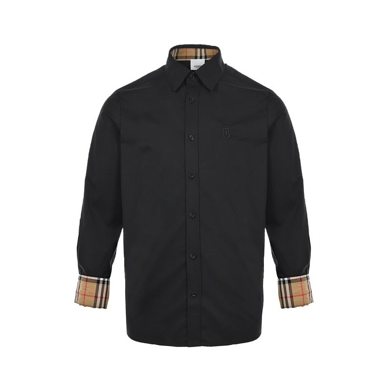 Burberry Small Logo Embroidered Shirt