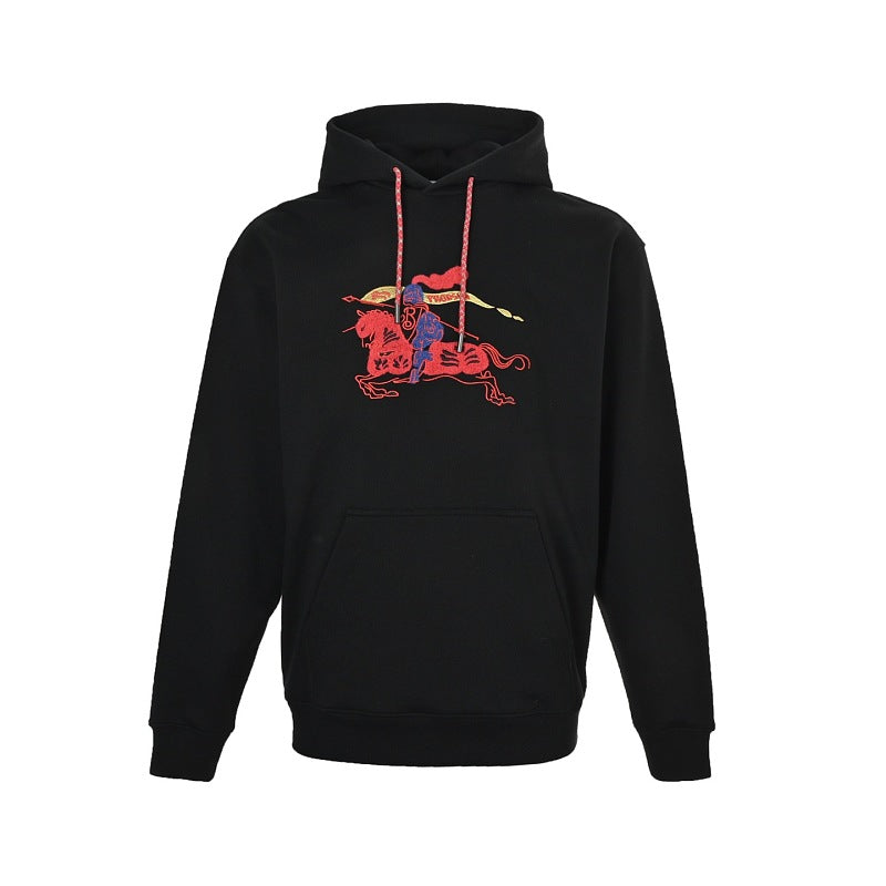 Burberry Embroidered Hooded Sweatshirt