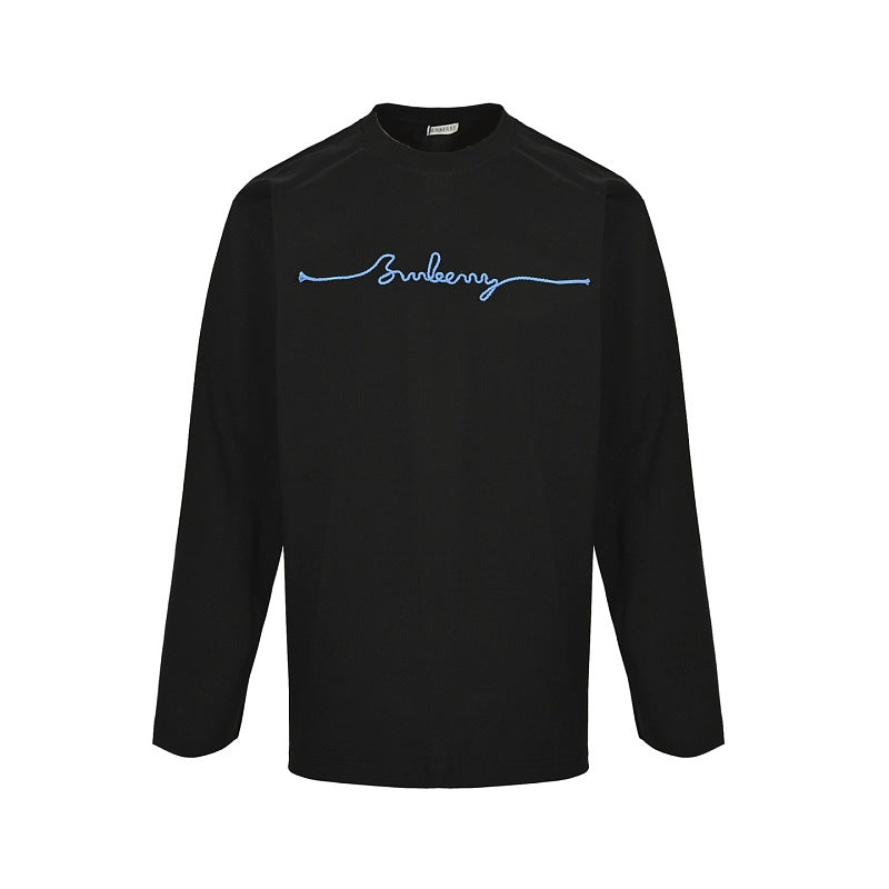 Burberry Embroidered Long-Sleeve T-Shirt