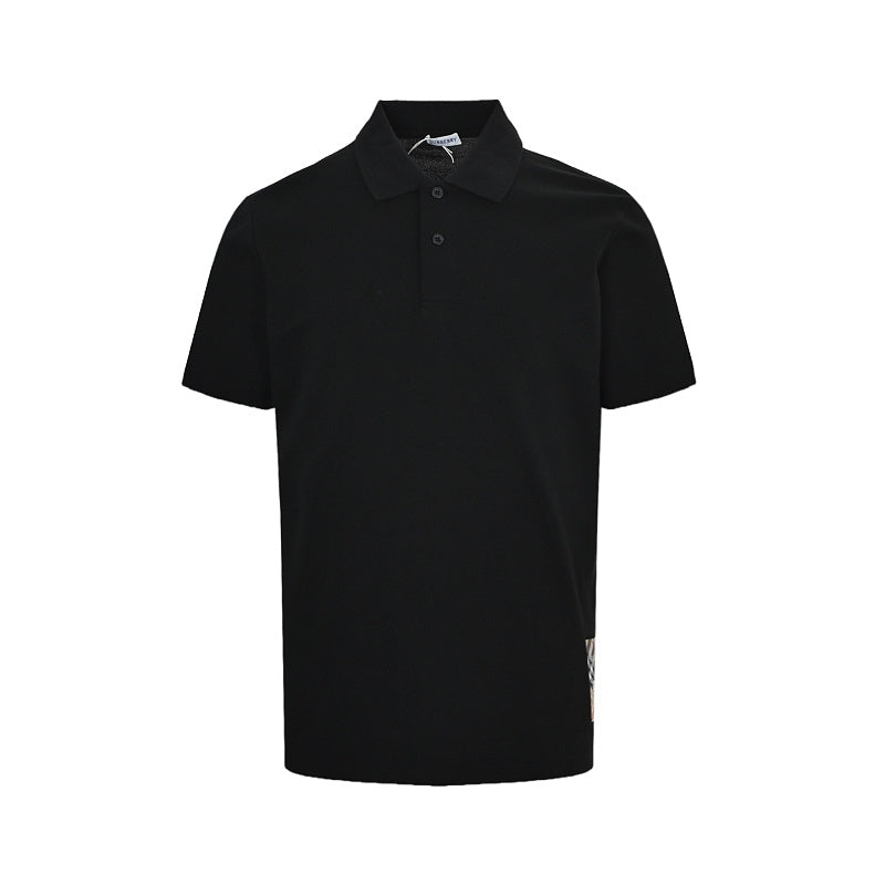 Burberry Short-Sleeve Polo T-Shirt with Patch Detail