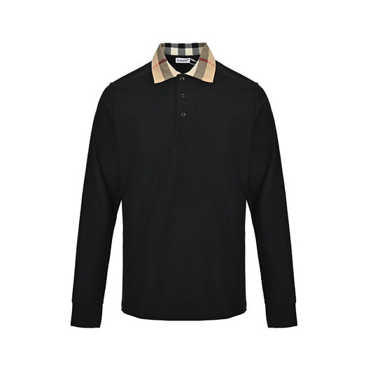 Burberry Long-sleeve polo shirt with collar