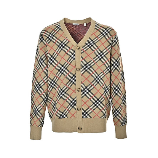 Burberry Argyle Knit Cardigan