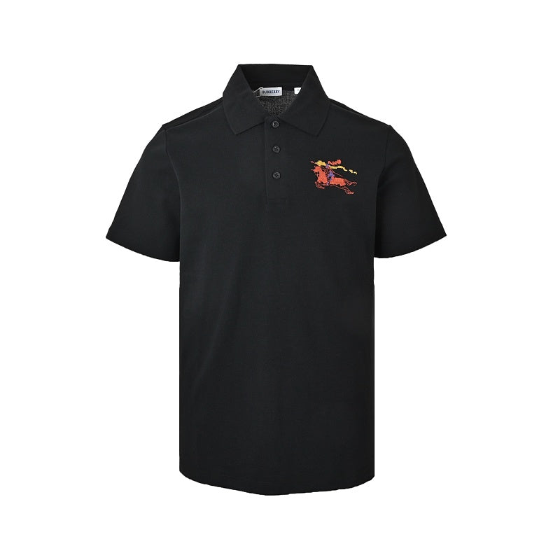 Burberry Embroidered Short-Sleeve Polo Shirt