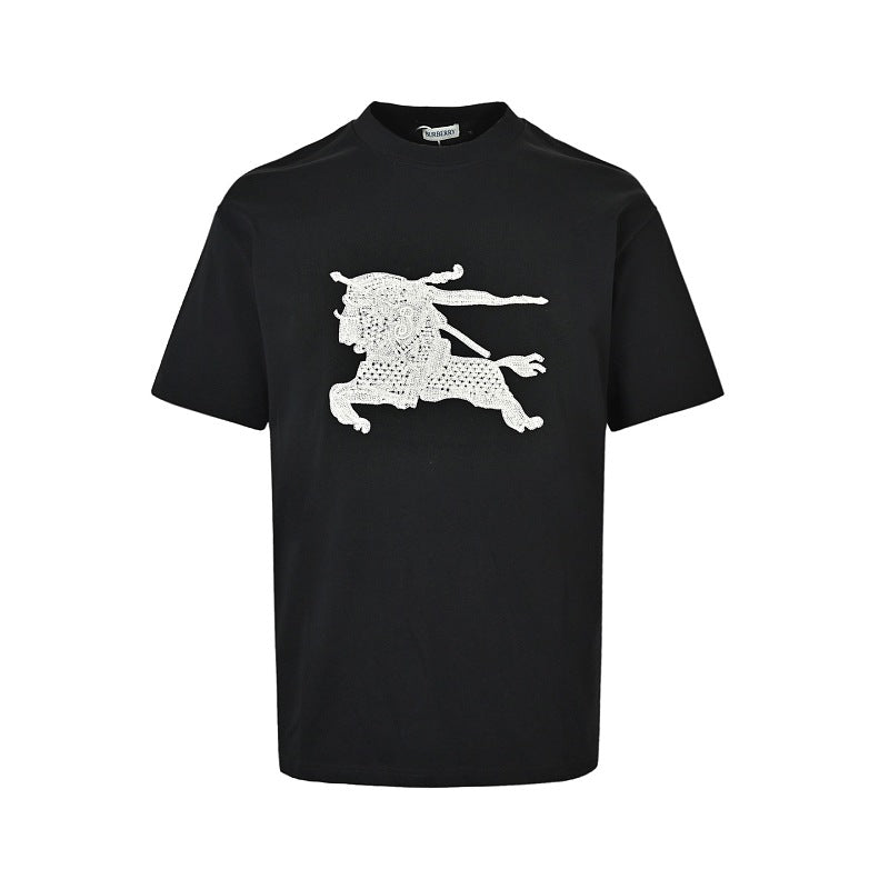 Burberry Embroidered Short-Sleeve T-Shirt