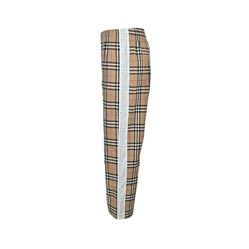 Burberry Checked Cotton Trousers