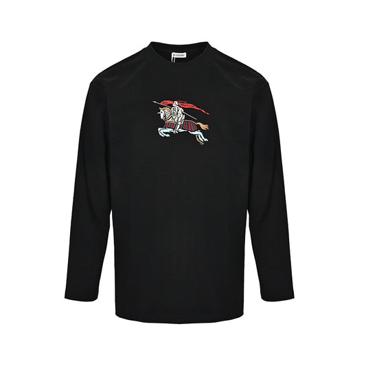 Burberry Long-Sleeve T-Shirt with Colorful Embroidery