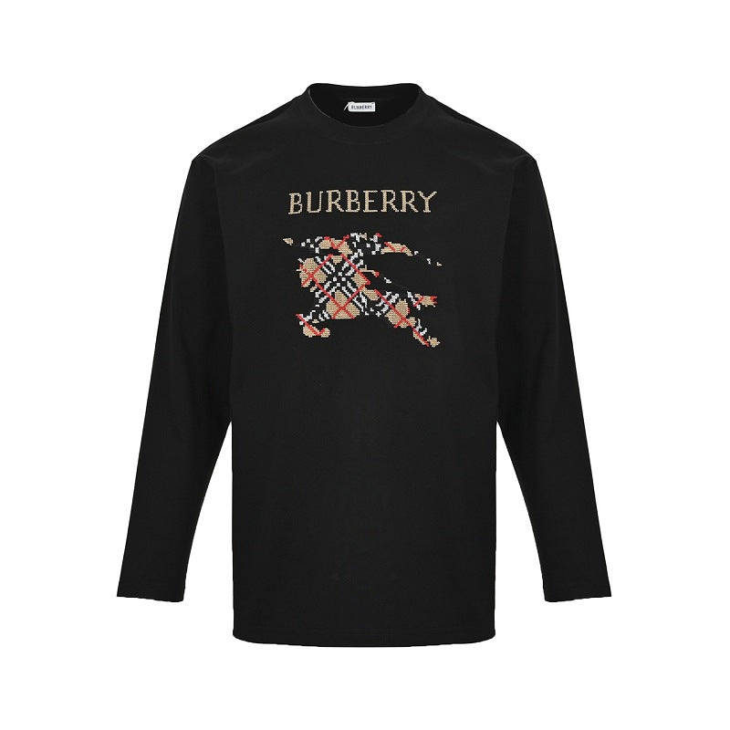 Burberry Embroidered Long-Sleeve T-Shirt
