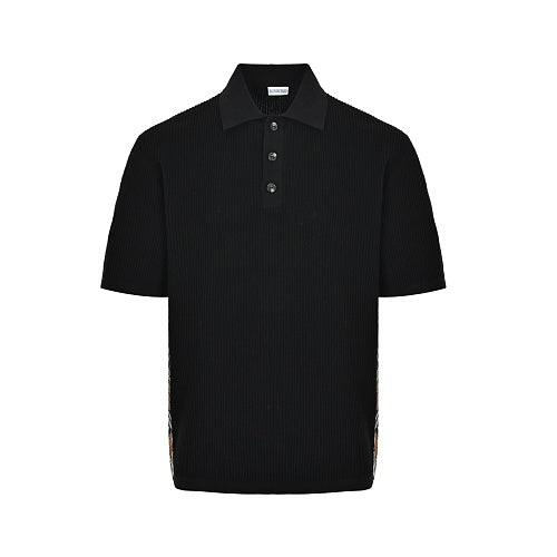 Burberry Short-Sleeve Knitted Polo Shirt