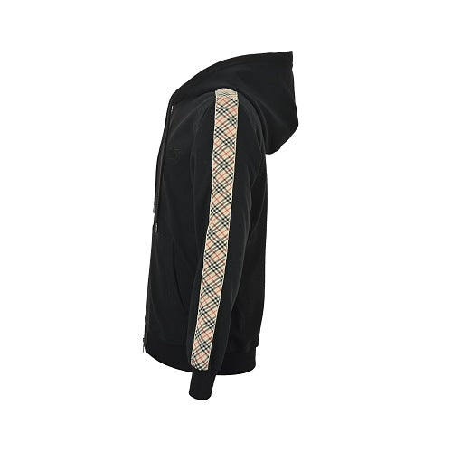 Burberry Embroidered Zip-Up Hoodie