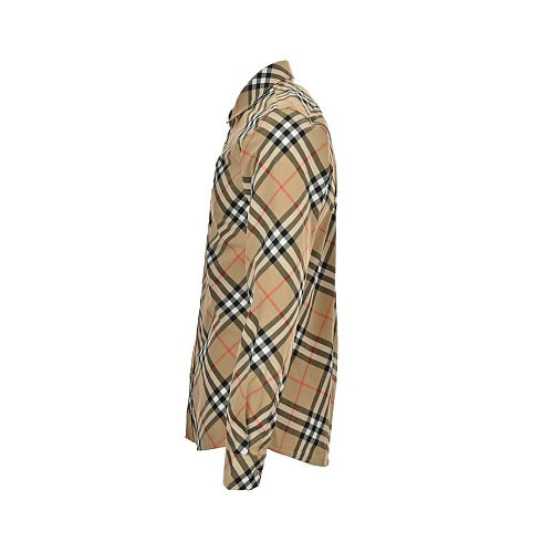 Burberry Long-sleeve diagonal plaid shirt