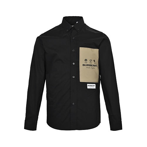 Burberry Patch-Detail Plaid Shirt