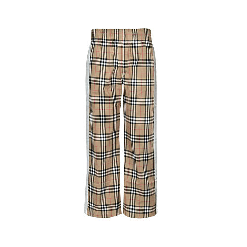 Burberry Checked Cotton Trousers
