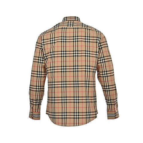 Burberry Webbing-detail plaid shirt
