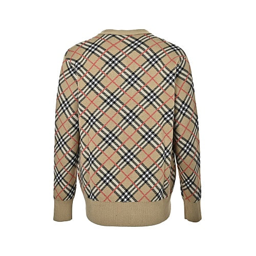 Burberry Argyle Knit Cardigan
