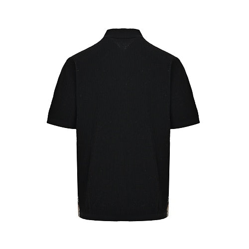 Burberry Short-Sleeve Knitted Polo Shirt