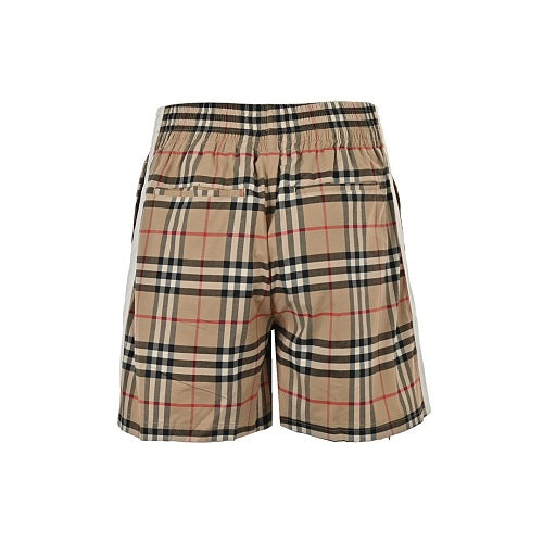 Burberry Webbing-detail plaid shorts