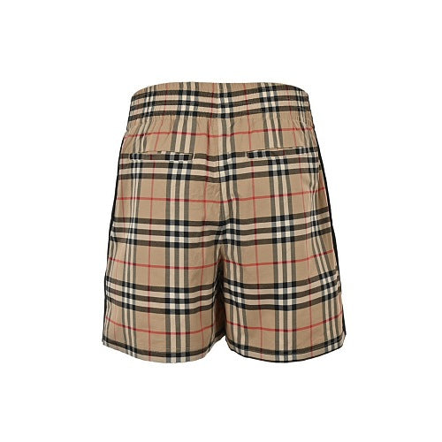 Burberry Webbing-detail plaid shorts