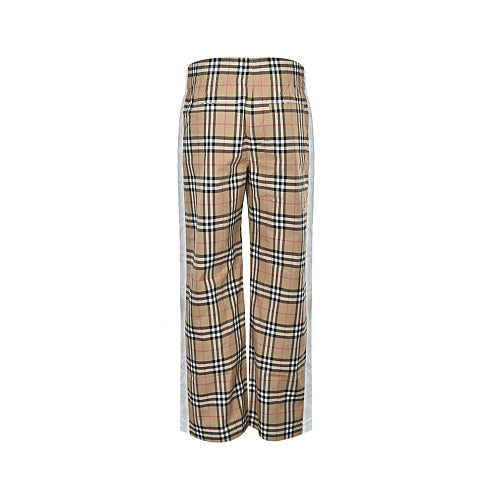 Burberry Checked Cotton Trousers