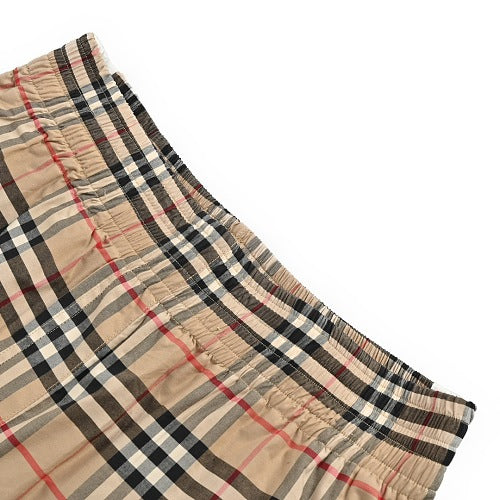 Burberry Webbing-detail plaid shorts
