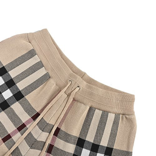 Burberry Large-Check Knit Shorts