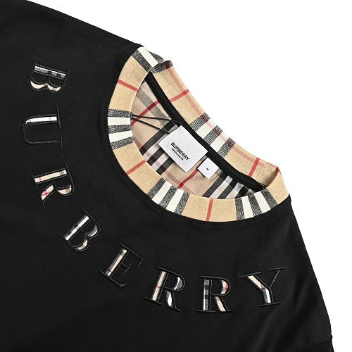 Burberry Embroidered Letter Short-Sleeve T-Shirt