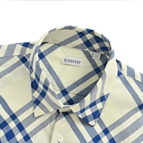 Burberry Long-sleeve diagonal plaid shirt