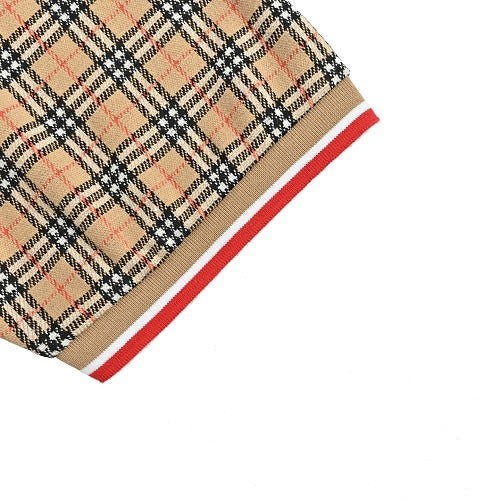 Burberry Short-Sleeve Plaid Polo Shirt