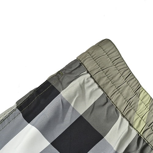 Burberry Diagonal Plaid Beach Shorts