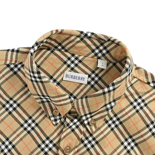 Burberry Long-sleeve diagonal plaid shirt