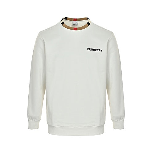 Burberry Checkered Crew-Neck Sweatshirt