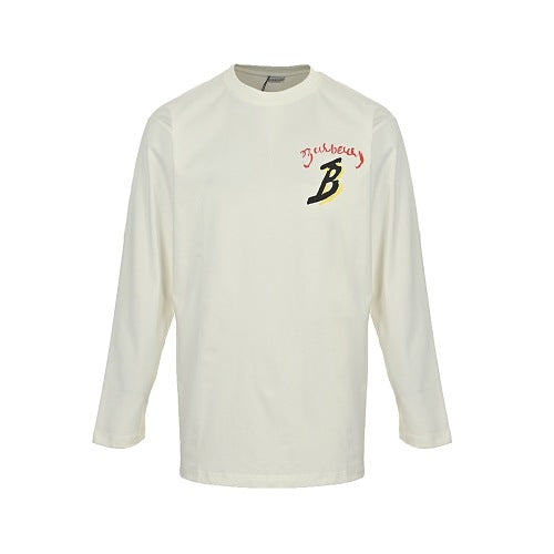 Burberry Embroidered Long-Sleeve T-Shirt