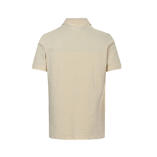 Burberry Short-Sleeve Polo T-Shirt with Patch Detail