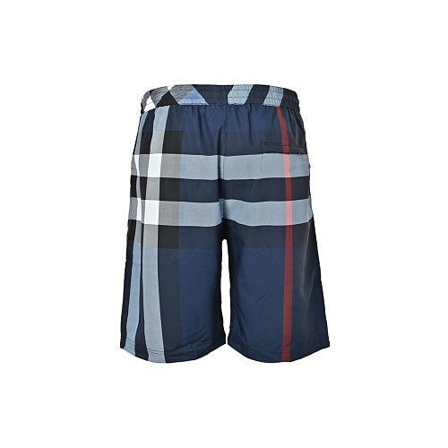 Burberry Diagonal Plaid Beach Shorts