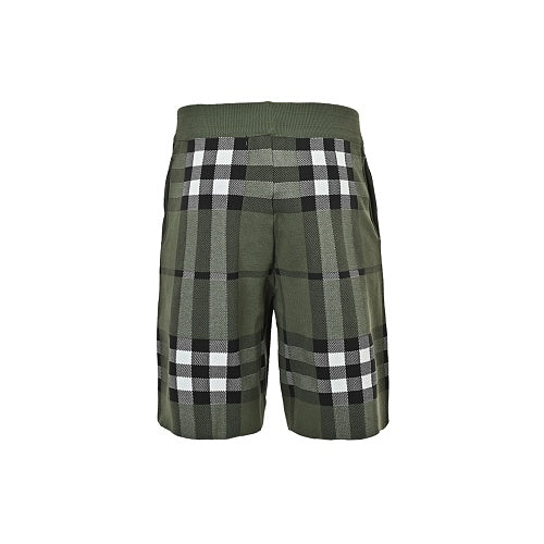 Burberry Large-Check Knit Shorts