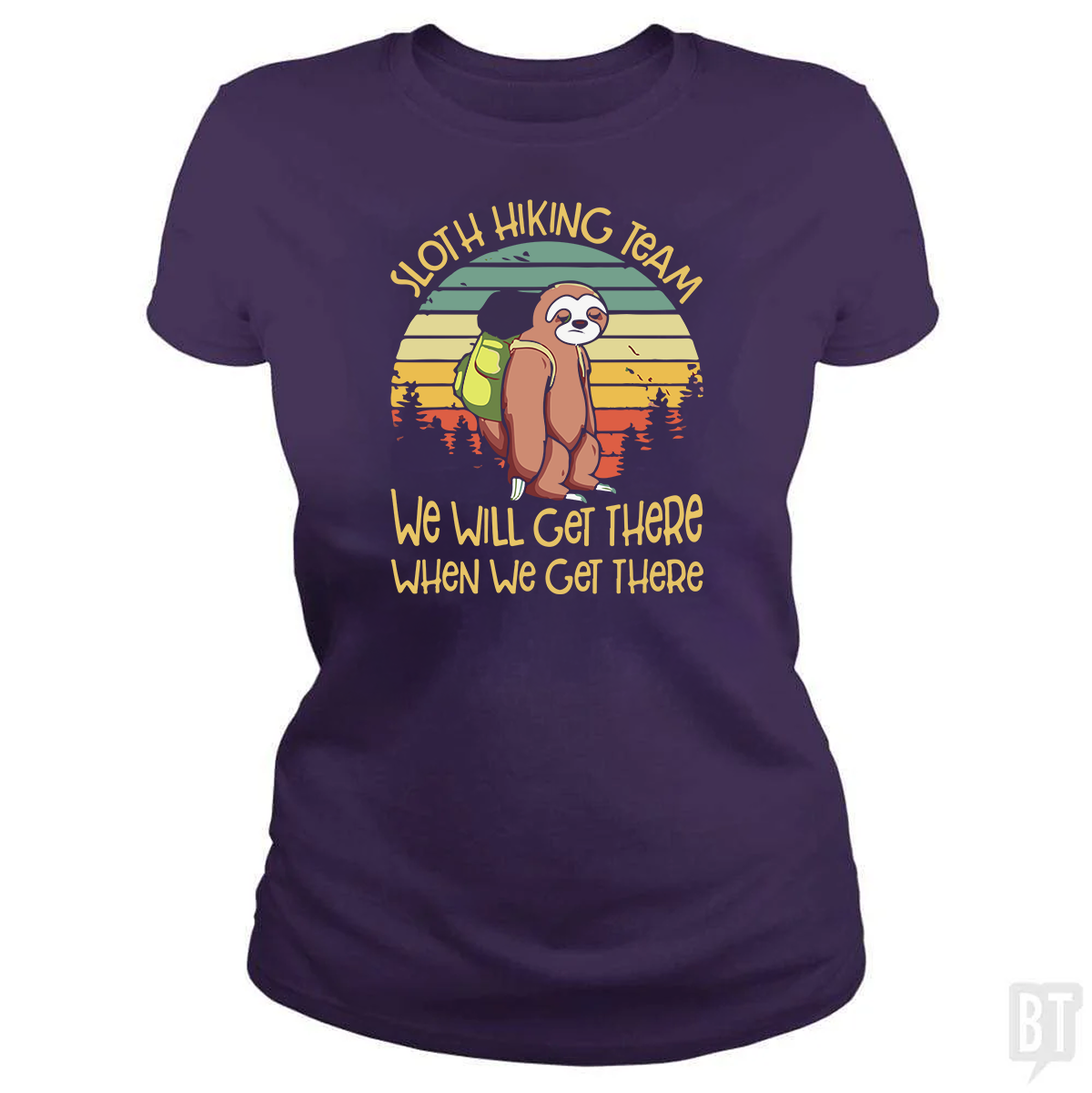 Funny Sloth Hiking Team