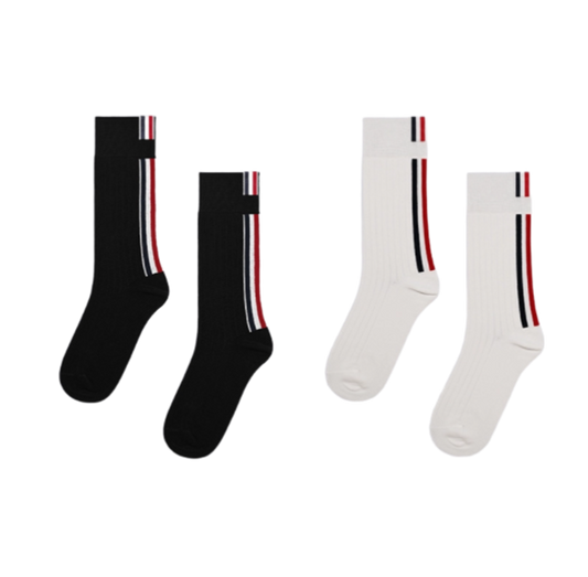 Thom BrownePremium Japanese Cotton Socks - 2 Pairs Multi-Pack