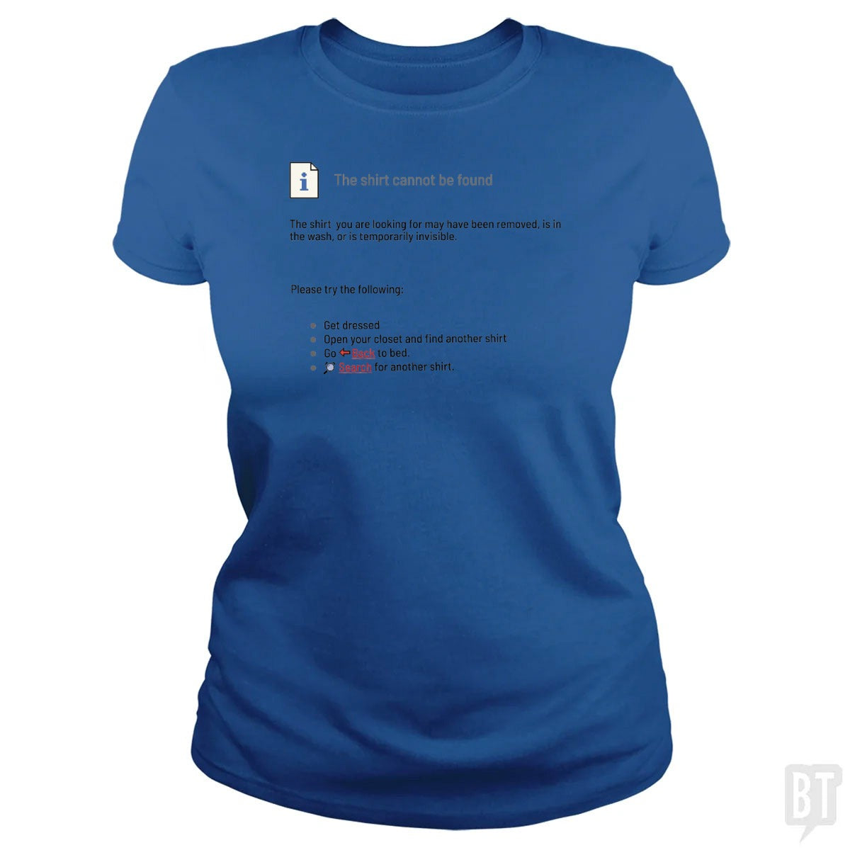 This Shirt Cannot Be Found