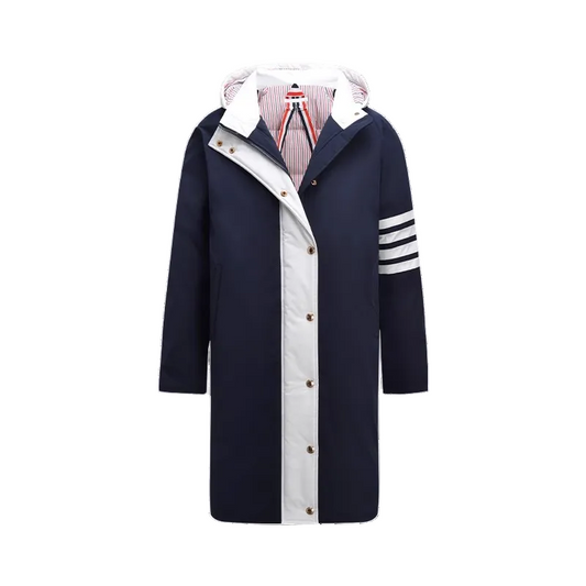 Thom BrownePremium 4-Bar Long Down Jacket - 90% White Duck Down