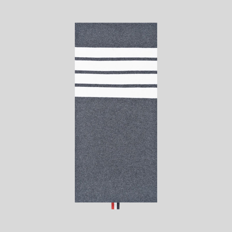 Thom BrownePremium 100% Cotton Four-Bar Scarf - Unisex Japanese Crafted Extra Long Accessory