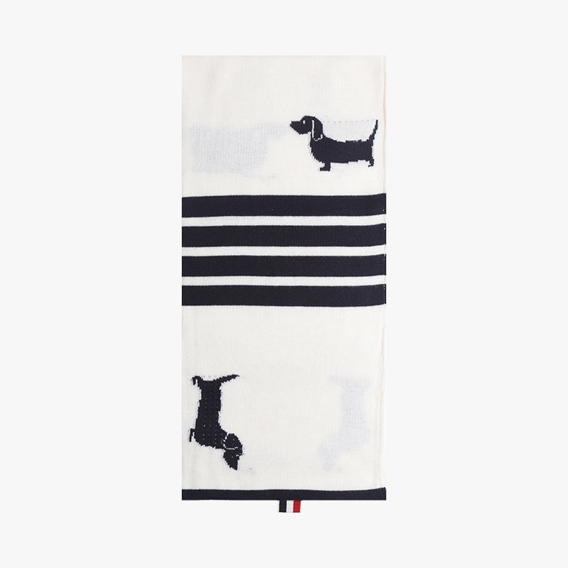 Thom BrownePremium 100% Cotton Scarf - Unisex Japanese Crafted Winter Accessory
