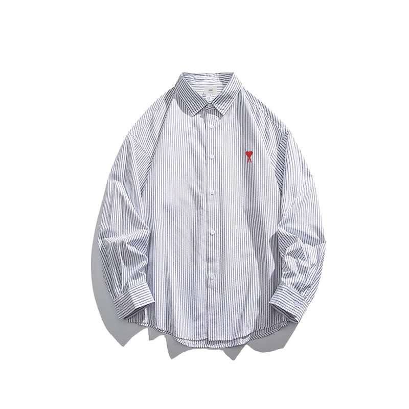 Ami Couple's striped shirts