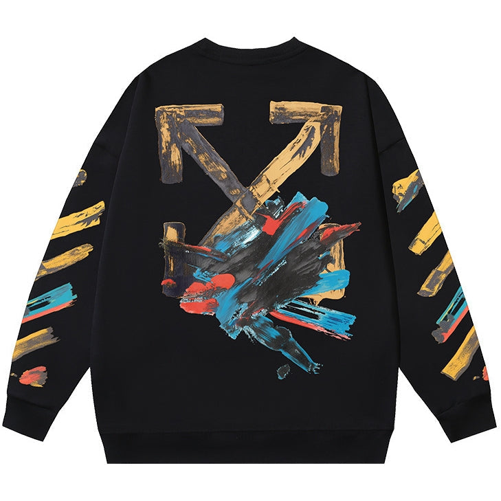 OFF-WHITEArrow Logo Oversized Sports Sweatshirt – Streetwear Essential