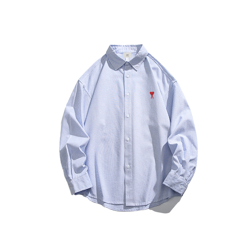 Ami Couple's striped shirts