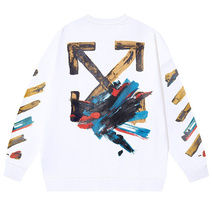 OFF-WHITEArrow Logo Oversized Sports Sweatshirt – Streetwear Essential